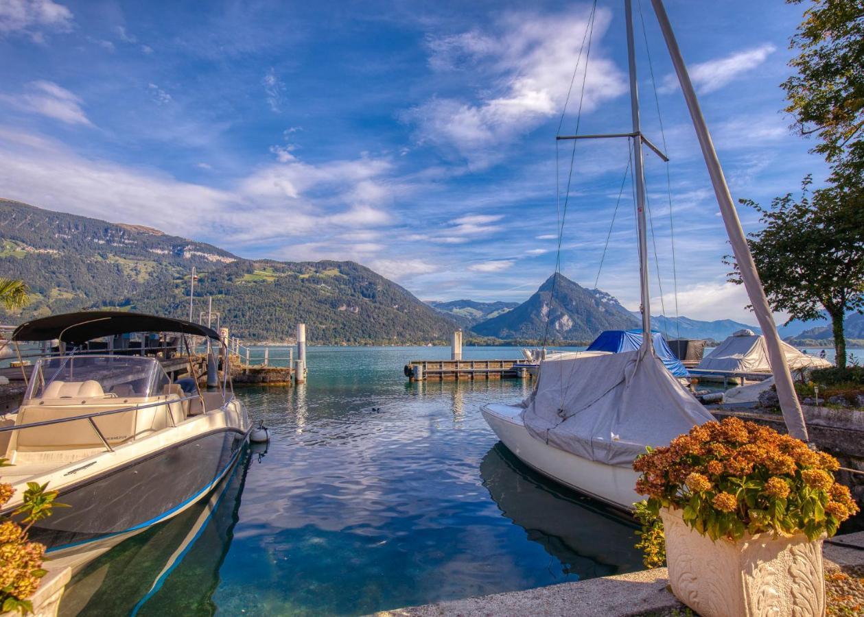Strandhuesli Directly On Lake Thun Därligen 外观 照片